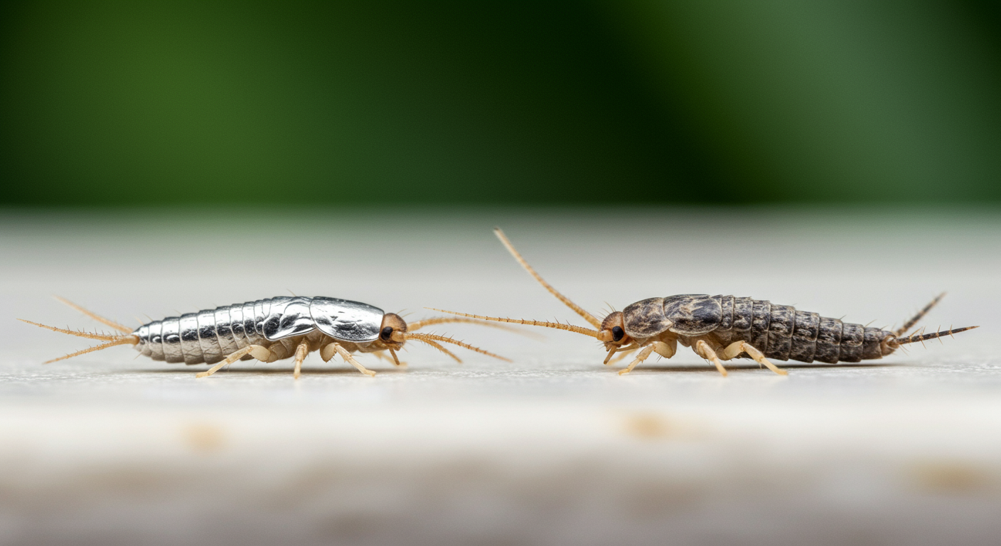 Quelle est la différence entre le poisson-papier et le lépisme argenté ? Qui rampe chez vous ? 