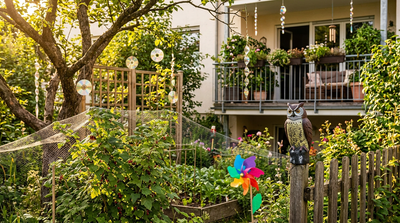 Vögel vom Balkon und Garten fernhalten: Was erlaubt ist und was hilft