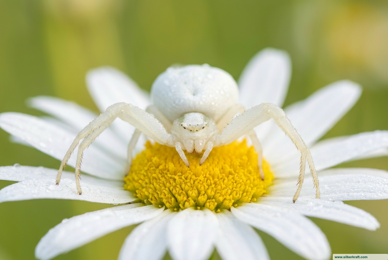Araignée blanche : espèces, toxicité et faits fascinants en un coup d'œil