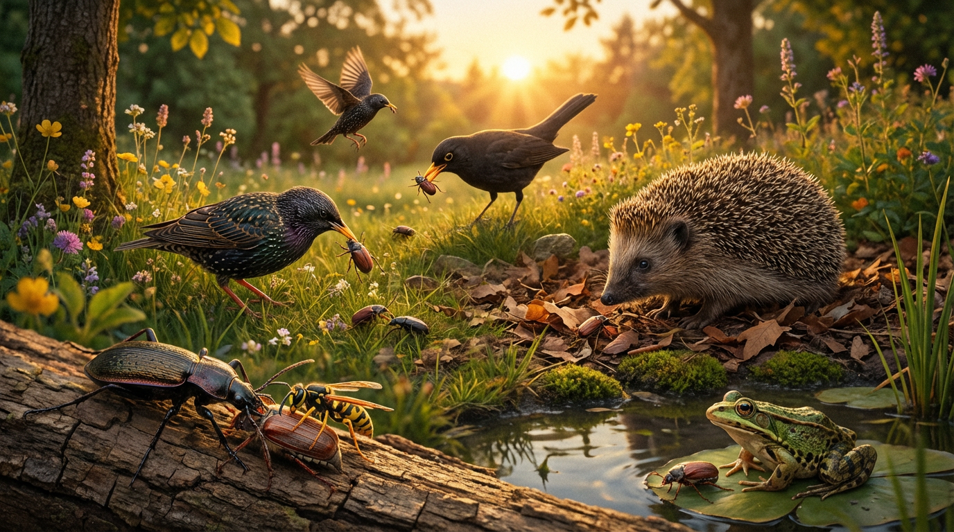 Qui mange les coléoptères de juin ? Ennemis naturels et défense biologique