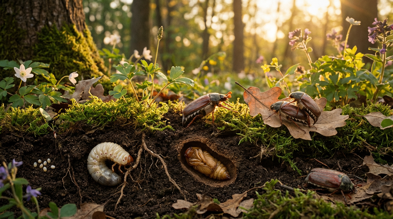 Combien de temps vivent les hannetons ? Le cycle de vie complet en un coup d'oeil
