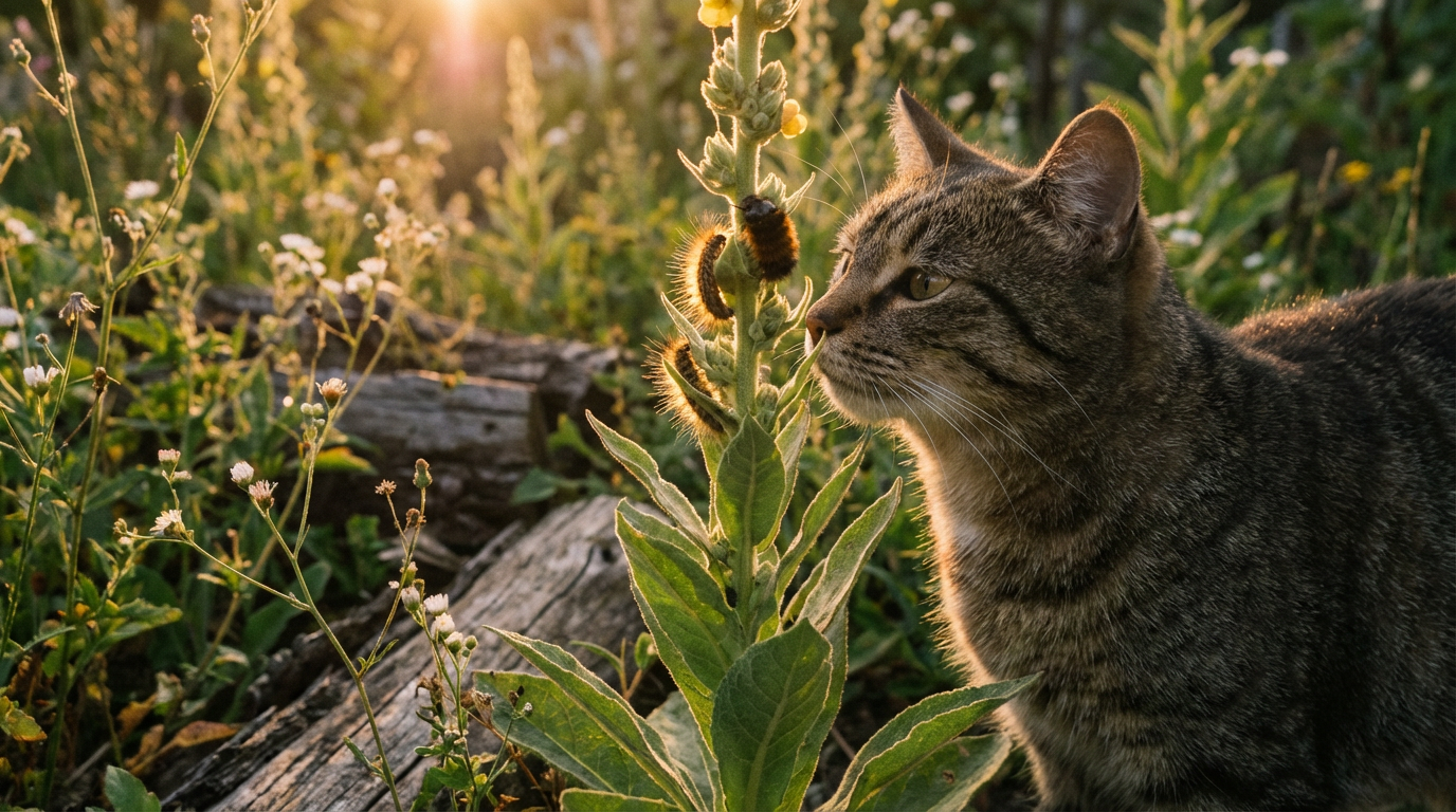 Coléoptère laineux et chat : danger dû aux poils des larves ?