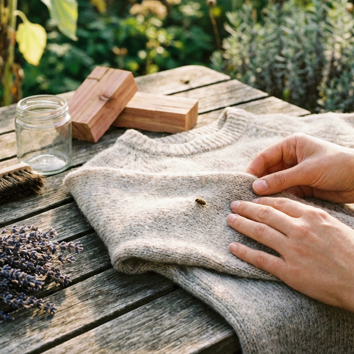 Mauvaises herbes laineuses dans les vêtements : sauver et prévenir