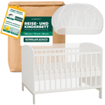 Protection contre les insectes pour lits de voyage et lits d'enfants - moustiquaire 150x70x90cm - pliable et respirante - pour lits de voyage et lits d'appoint - incl. sac de transport - Silberkraft