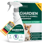 Spray Giardia contre Giardia, bactéries, virus et champignons avec eBook gratuit - Silberkraft