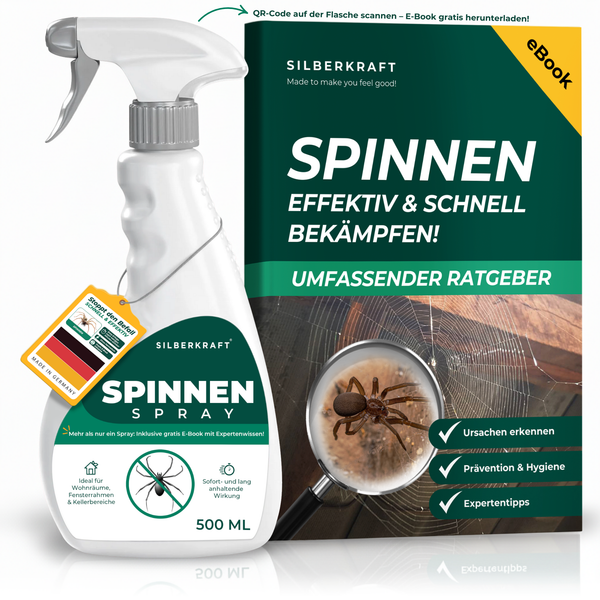 Spray anti-araignées contre les araignées et les insectes - Spray anti-araignées efficace pour la maison, la cave, le balcon et la terrasse