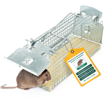 Piège vivant pour souris en fil de fer - piège à souris - alternative respectueuse des animaux aux pièges à pression et aux appâts empoisonnés - Silberkraft