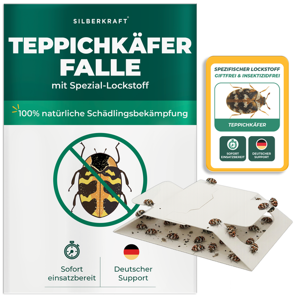 Piège à anthrènes des tapis avec attractif spécial - Silberkraft