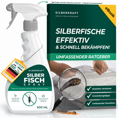 Silberfisch Spray 500ml inkl. E-Book - Silberkraft