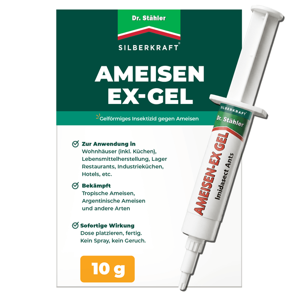 Ant-Ex Gel : Solution immédiate contre les infestations de fourmis en intérieur et en extérieur - Silberkraft