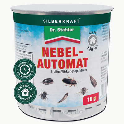 Brumisateur automatique Silberkraft 10 g pour un contrôle efficace des insectes dans les espaces de vie contre la vermine avec un effet à long terme