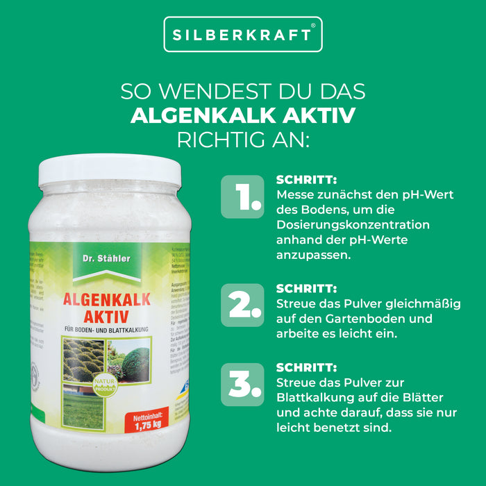 Actif à base de chaux d'algues - pour favoriser la santé des plantes