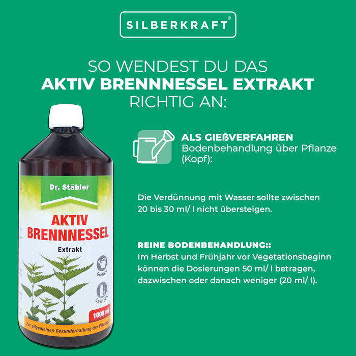 Extrait actif d'ortie - fortifiant naturel des plantes pour une croissance saine