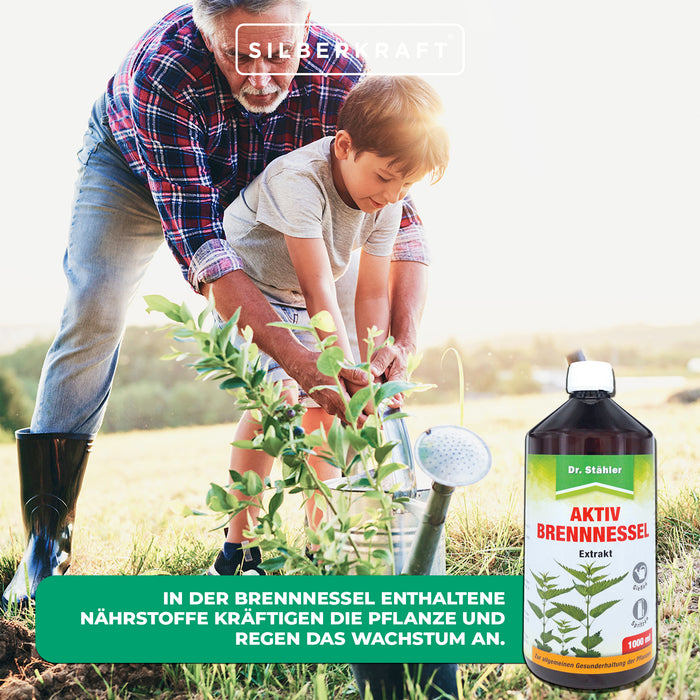 Extrait actif d'ortie - fortifiant naturel des plantes pour une croissance saine