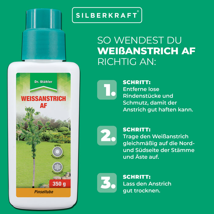 Peinture blanche AF : Protection efficace contre les dommages causés par le gel et la chaleur pour les arbres et arbustes
