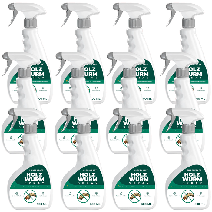 Spray anti-insectes xylophages : Traitement contre les insectes xylophages, les capricornes et les vrillettes du bois pour une utilisation intérieure et extérieure, incluant un livre électronique.