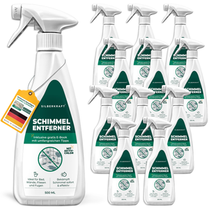 Schimmelentferner / Schimmelspray mit E-Book - Gegen Schimmel & Stockflecken - Silberkraft