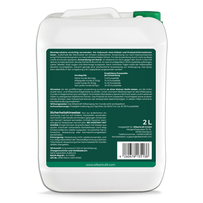 Milbenspray für Hunde - Silberkraft