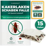 15 x pièges à blattes avec attractif spécial intégré - attraction ciblée des blattes et des blattes sans insecticides