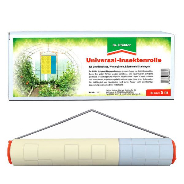 Moulinet anti-insectes universel : Pour attraper les moucherons fongiques, les pucerons ailés, les aleurodes et les thrips - Silberkraft