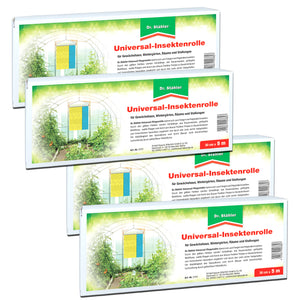 Universal Insektenrolle:  Zum Fangen von Trauermücken, geflügelten Blattläusen, weißen Fliegen und Thripsen - Silberkraft