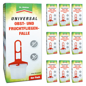 Universal Obst- und Fruchtfliegenfalle - Zum Befüllen mit einem Lockstoff gegen Fruchtfliegen - Silberkraft