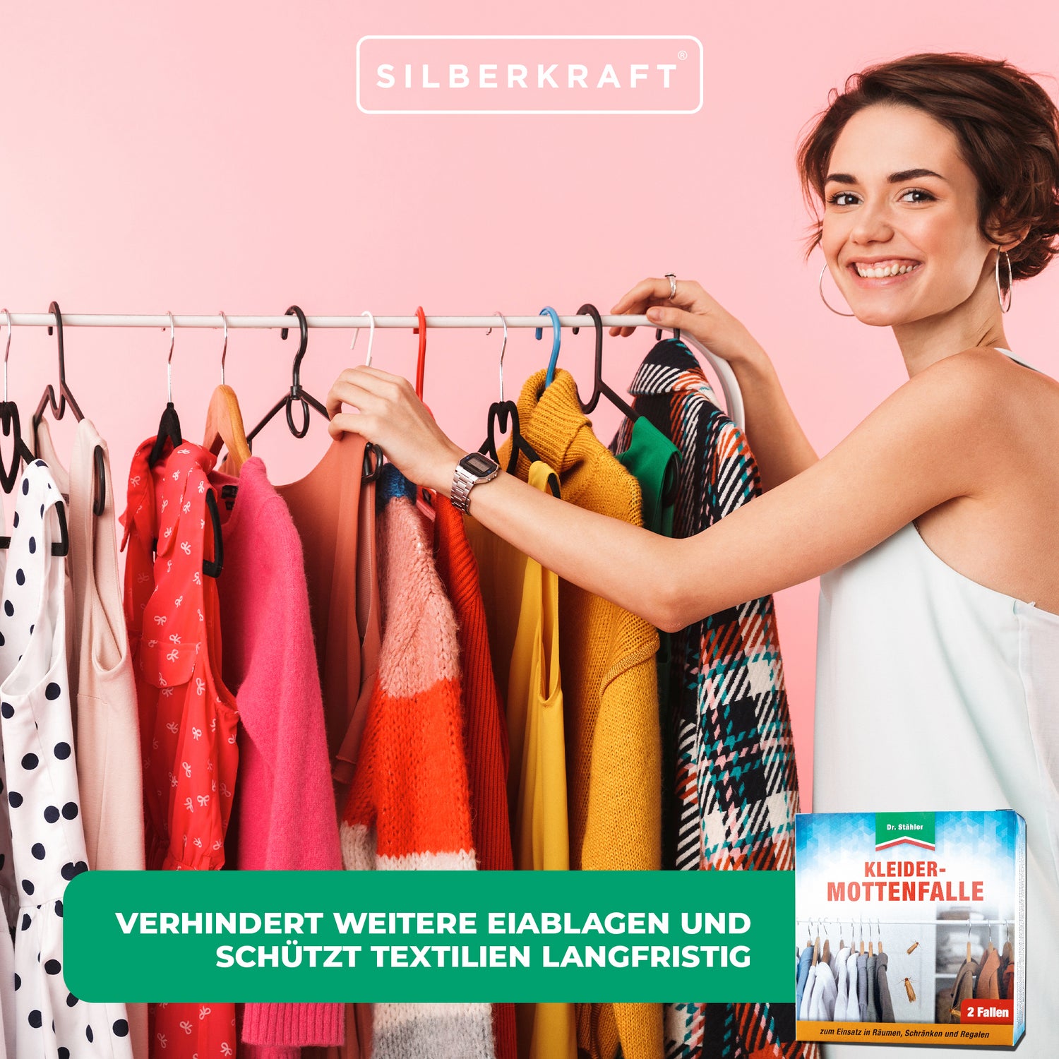 Effektive Kleidermottenfalle: Wirksamer Schutz gegen Kleidermotten in Schränken und Schubläden - Silberkraft