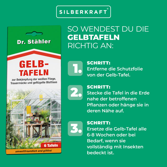 Panneaux jaunes efficaces pour lutter contre les parasites des plantes d'intérieur et de jardin d'hiver.