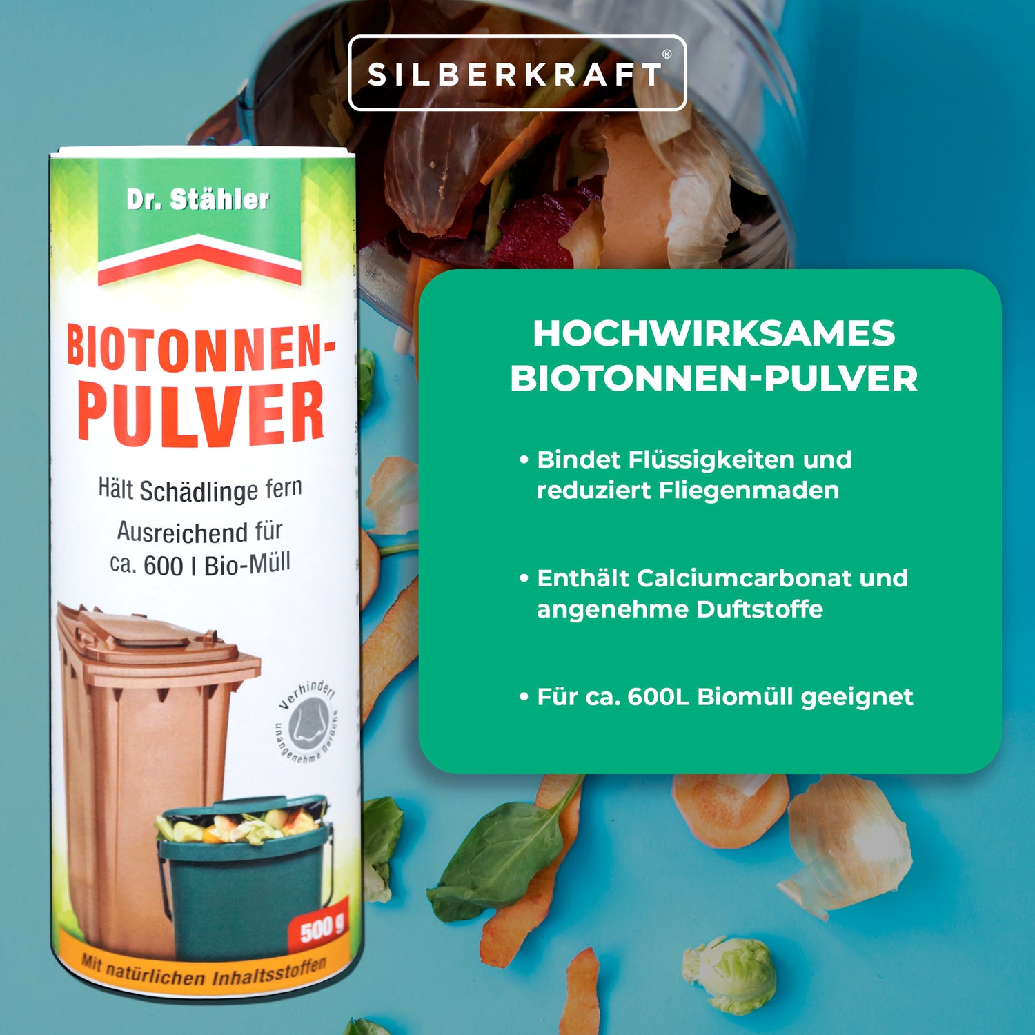 Poudre de fût bio contre les odeurs désagréables et les nuisibles