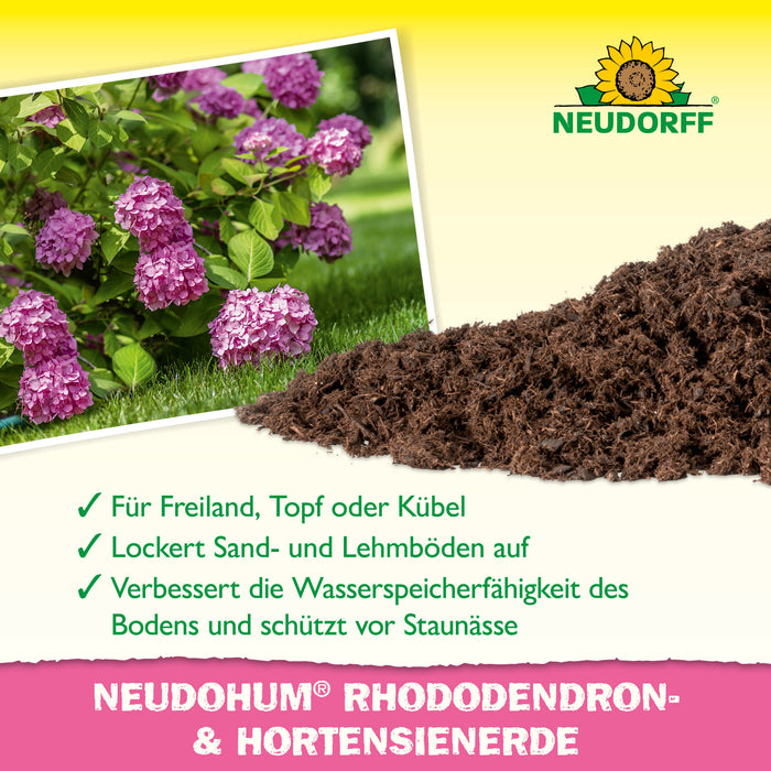 Terreau pour rhododendrons et hortensias Neudorff NeudoHum