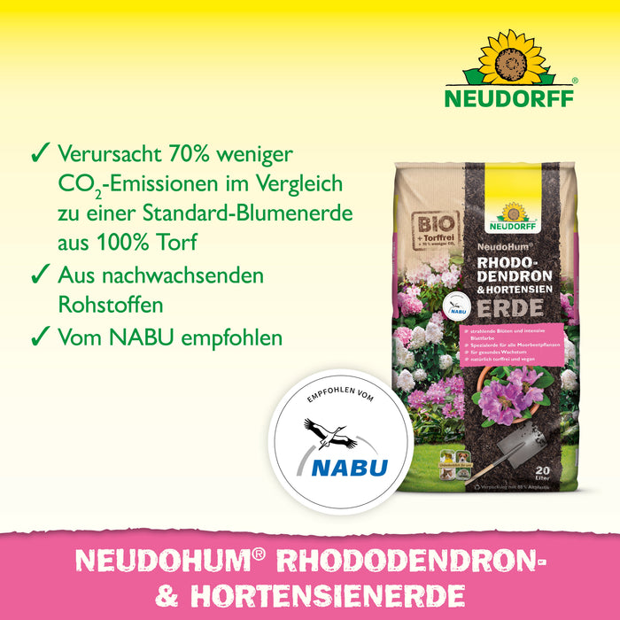 Terreau pour rhododendrons et hortensias Neudorff NeudoHum
