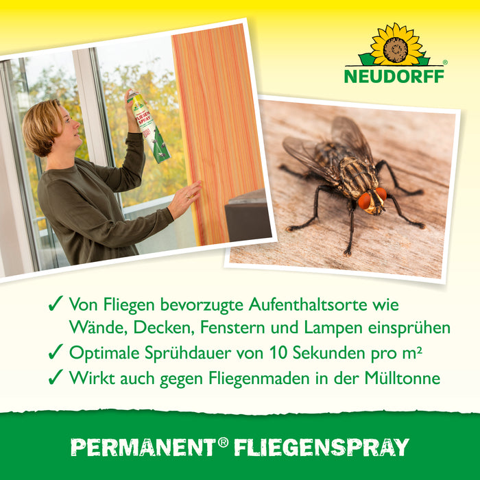 Spray anti-mouches permanent