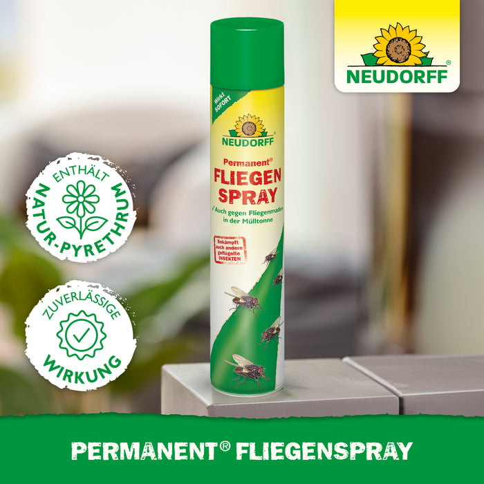 Spray anti-mouches permanent