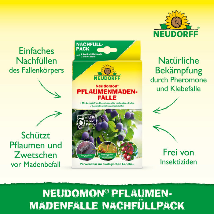 Neudorff Neudomon PflaumenmadenFalle Nachfüllpack - Silberkraft