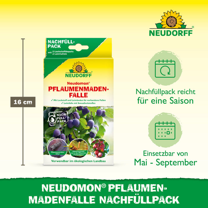 Neudorff Neudomon PflaumenmadenFalle Nachfüllpack - Silberkraft