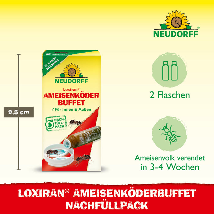 Recharge buffet d'appâts pour fourmis Neudorff Loxiran - Silberkraft