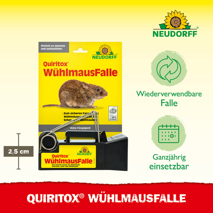 Piège à campagnols Neudorff Quiritox - Silberkraft