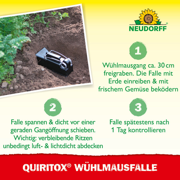Piège à campagnols Neudorff Quiritox - Silberkraft