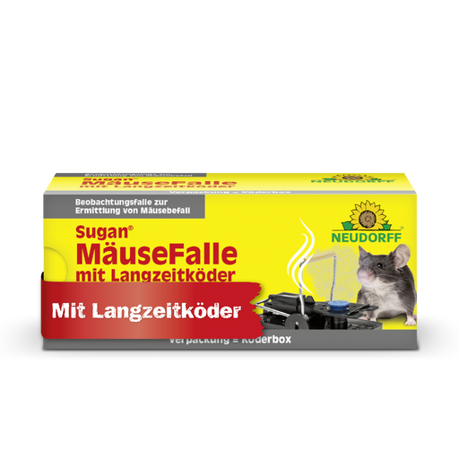 Piège à souris Neudorff Sugan avec appât longue durée - Silberkraft