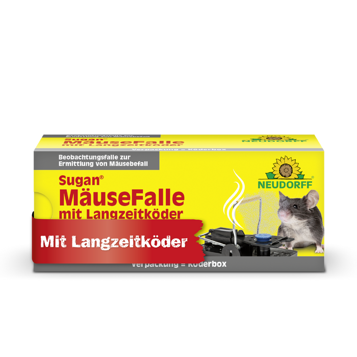 Piège à souris Neudorff Sugan avec appât longue durée - Silberkraft