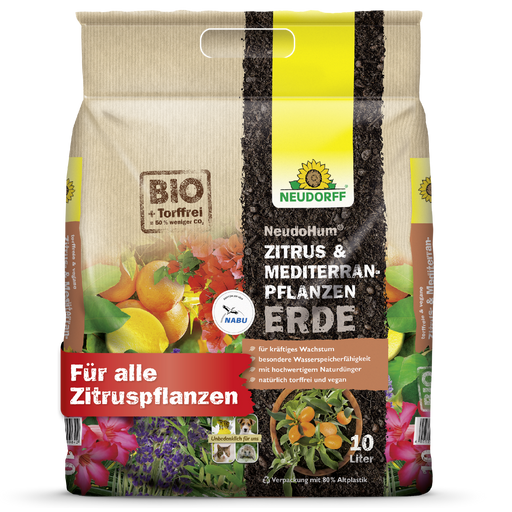 Terreau Neudorff NeudoHum pour agrumes et plantes méditerranéennes - Silberkraft