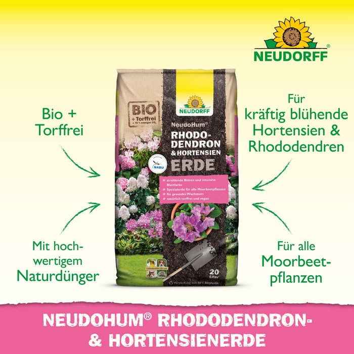 Terreau pour rhododendrons et hortensias Neudorff NeudoHum
