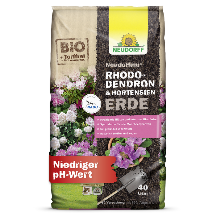 Neudorff NeudoHum Terreau pour rhododendrons et hortensias - Silberkraft