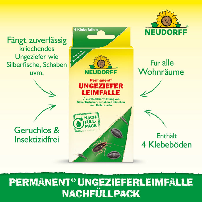 Pack de recharge de piège à colle permanent Neudorff - Silberkraft