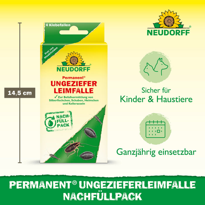Pack de recharge de piège à colle permanent Neudorff - Silberkraft