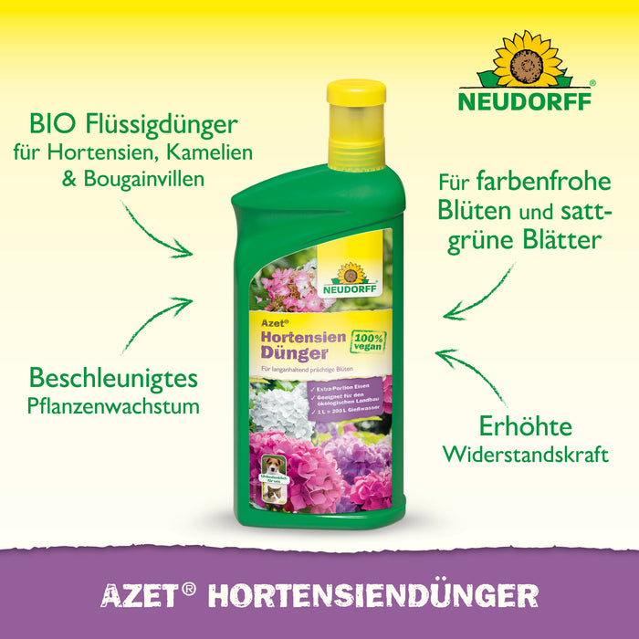 Engrais pour hortensias Neudorff Azet (solide) - Silberkraft
