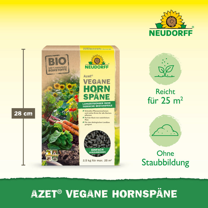 Copeaux de corne végétaliens Neudorff Azet - Silberkraft