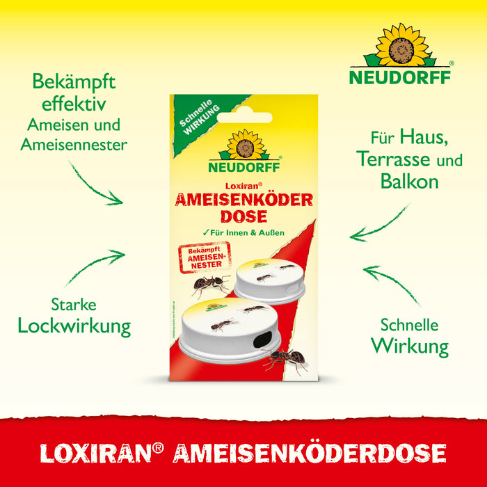 Boîte à appâts pour fourmis Neudorff Loxiran - Silberkraft