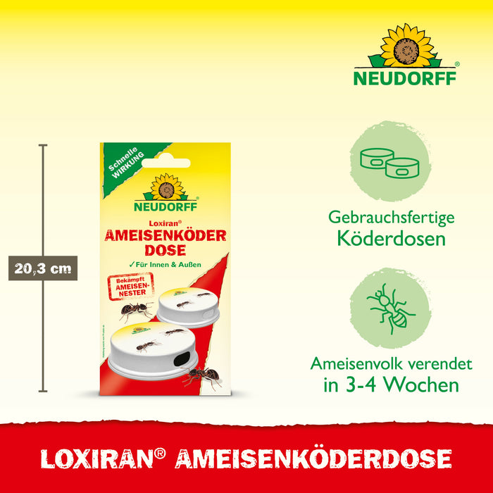 Boîte à appâts pour fourmis Neudorff Loxiran - Silberkraft