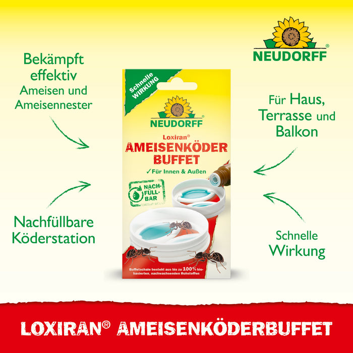 Buffet d'appâts pour fourmis Neudorff Loxiran - Silberkraft